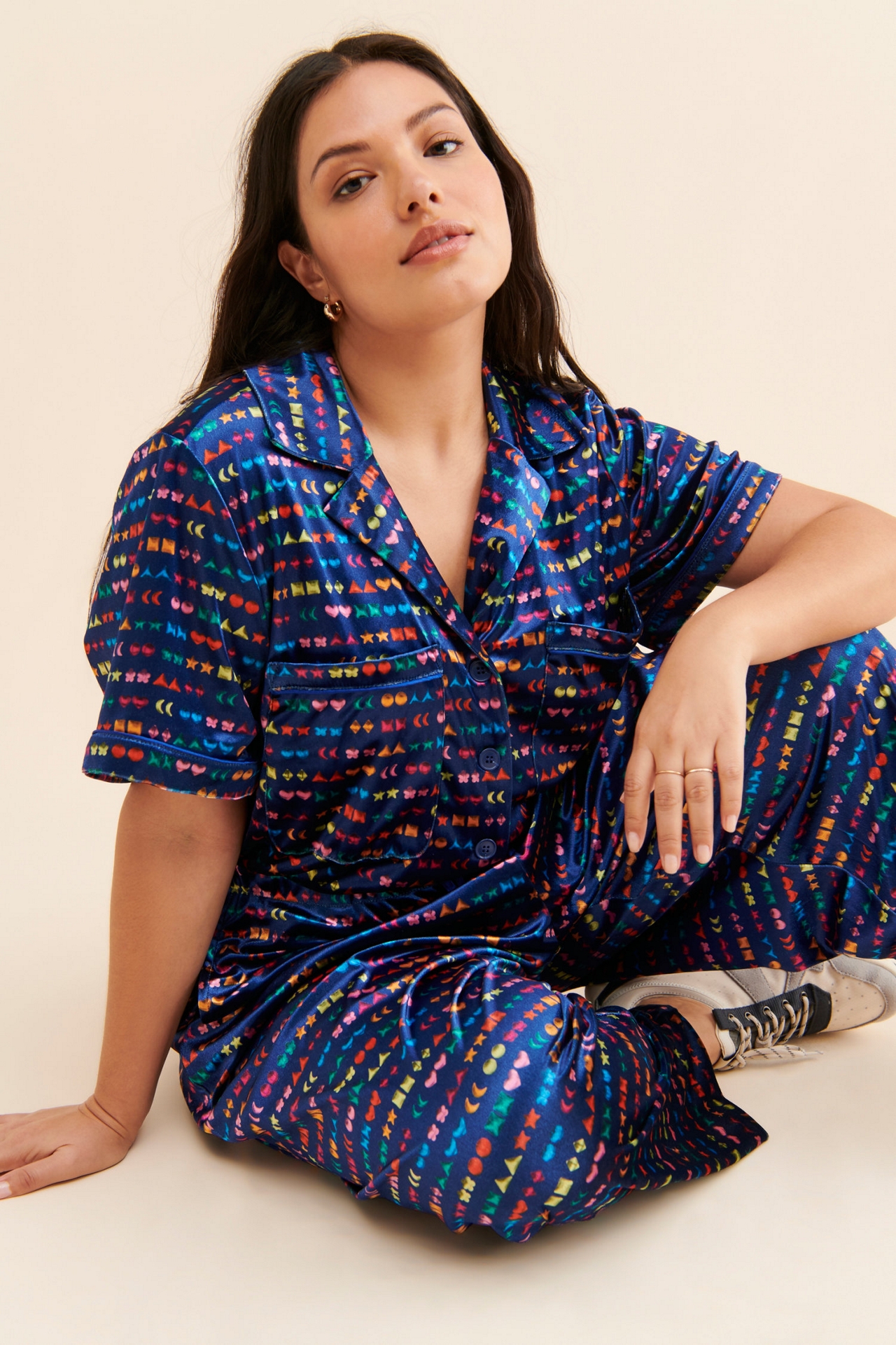 Rachel Antonoff Jewel Velour Jumpsuit