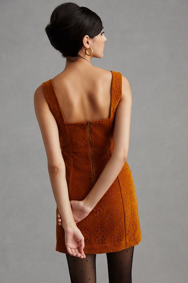Maeve Faux Suede Shift Mini Dress #1