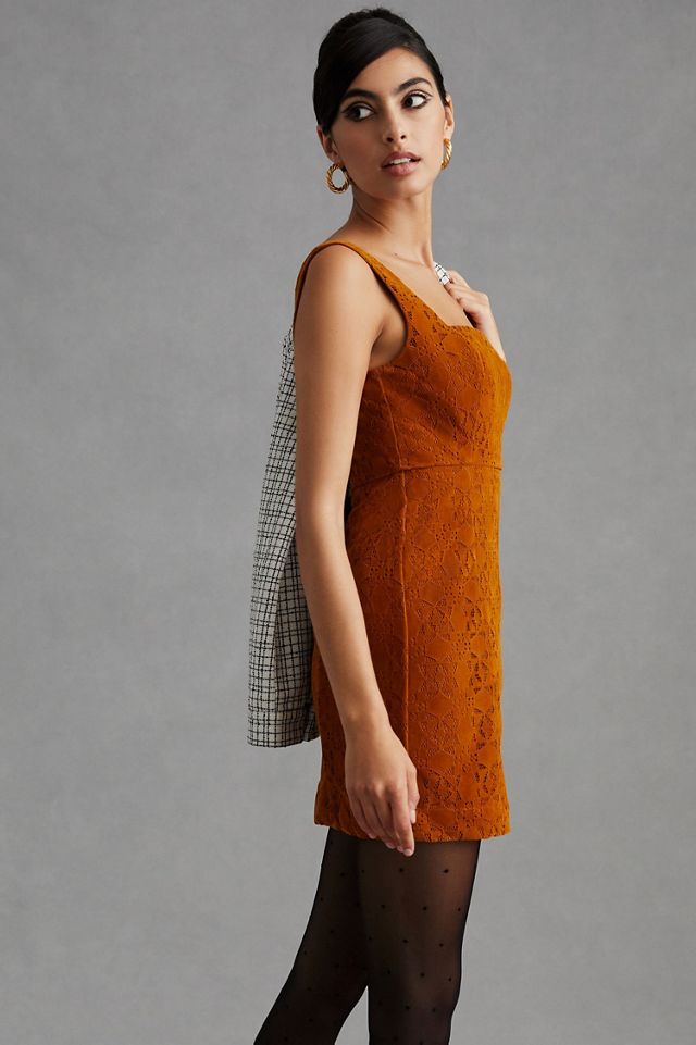 Maeve Faux Suede Shift Mini Dress #3