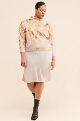 Pilcro The Alani Cashmere Mock Neck Sweater