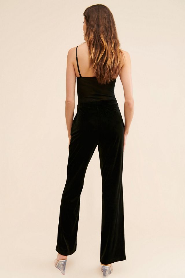 Good American Velvet Flare Trousers #1