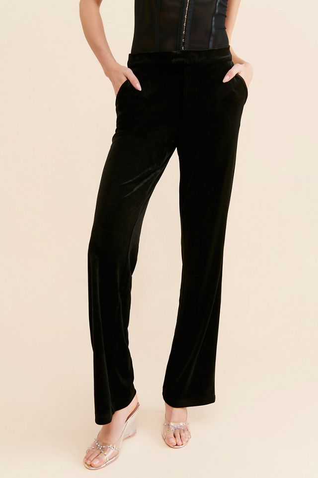 Good American Velvet Flare Trousers #2