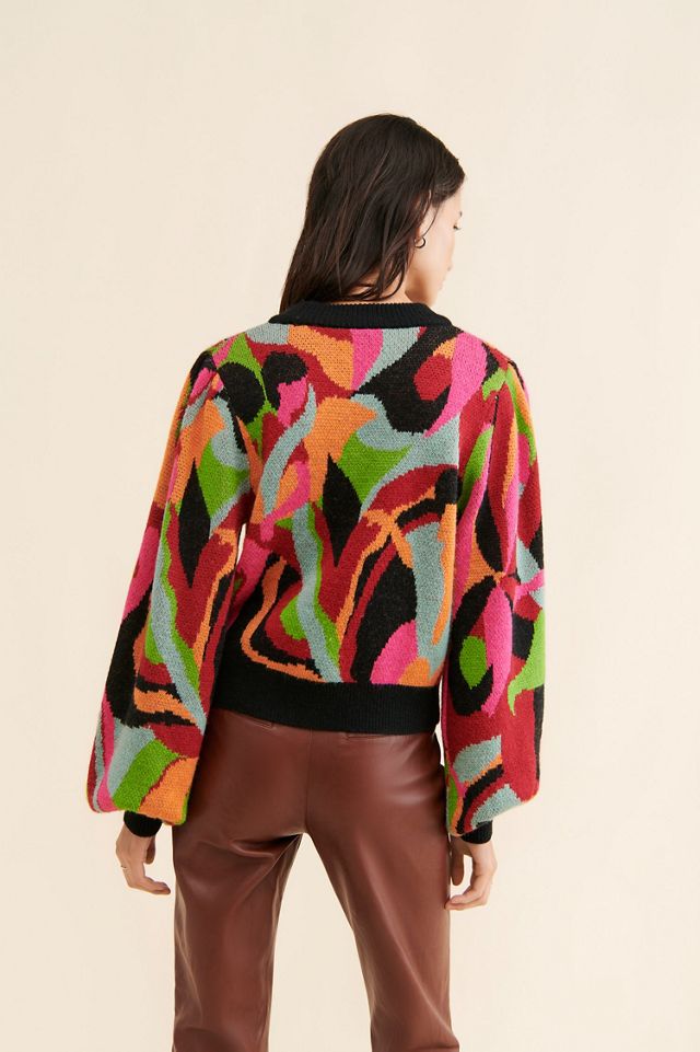 FARM Rio The Dance Multicolor Knit Sweater #1