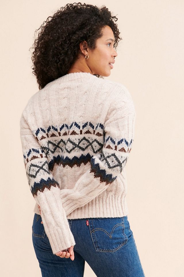 Line + Dot Noah Fair Isle Sweater #1