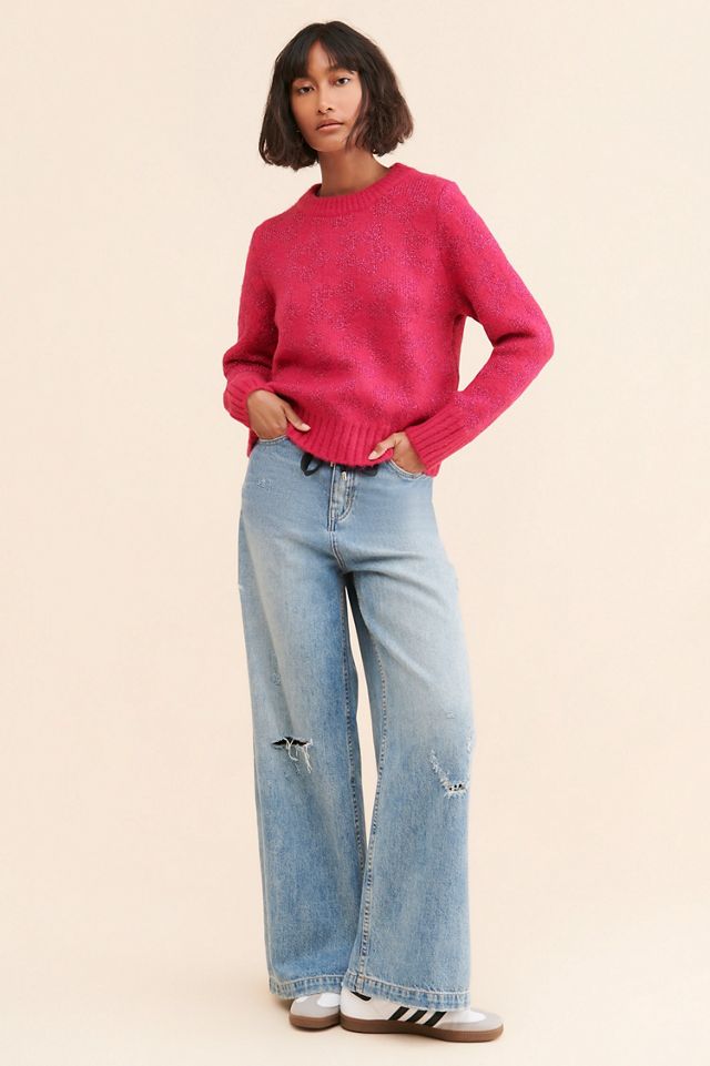 En Saison Metallic Floral Sweater #2