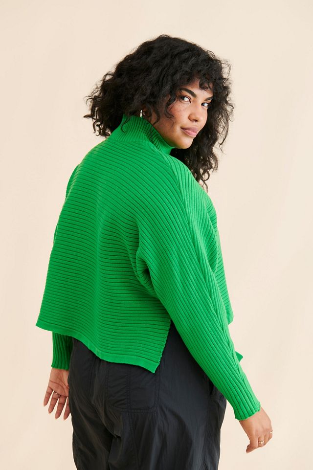 Eloquii Tunnel Hem Oversized Sweater #1