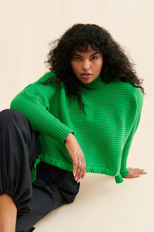 Eloquii Tunnel Hem Oversized Sweater #2