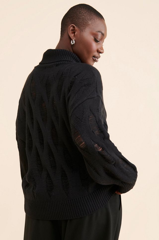 Eloquii Novelty Stitch Sweater #1