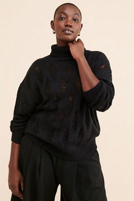 Eloquii Novelty Stitch Sweater