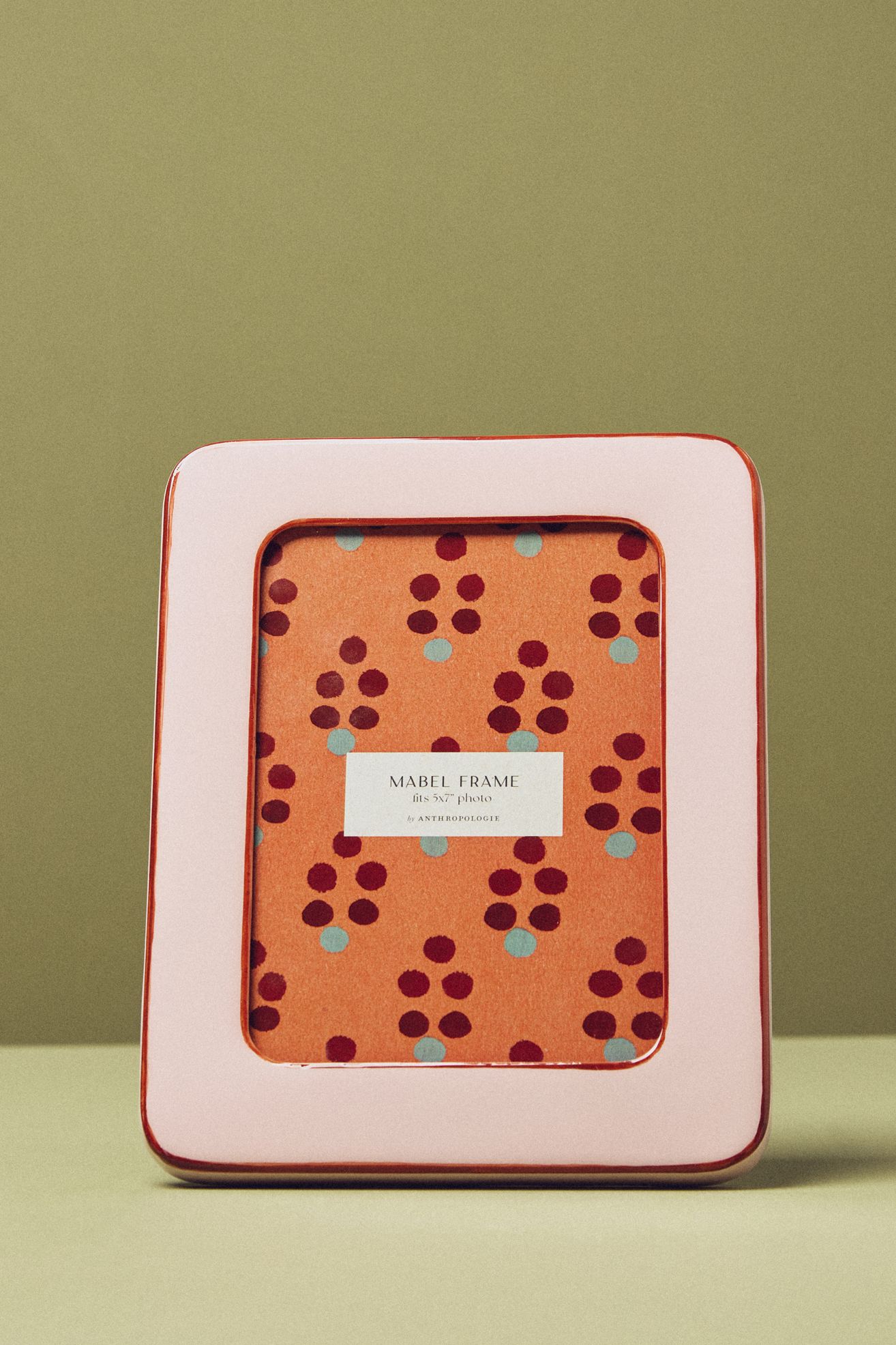Mabel Enamel Frame - Pink, 5" X 7", Standard, Assorted