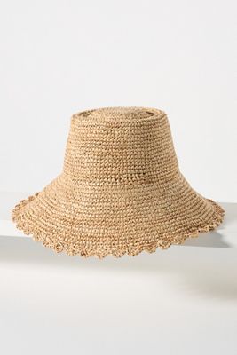 Raffia Boater Hat