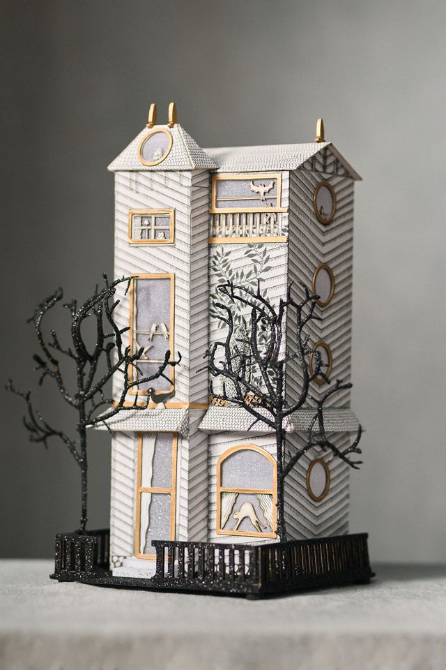 Florence Balducci Black Cat Light-Up Paper House #2