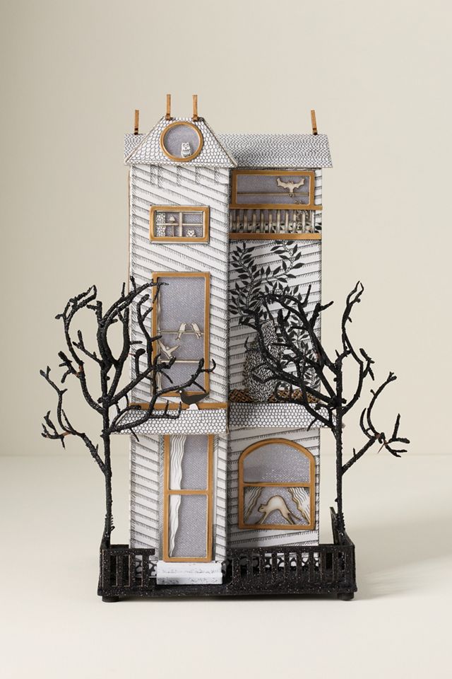 Florence Balducci Black Cat Light-Up Paper House #4