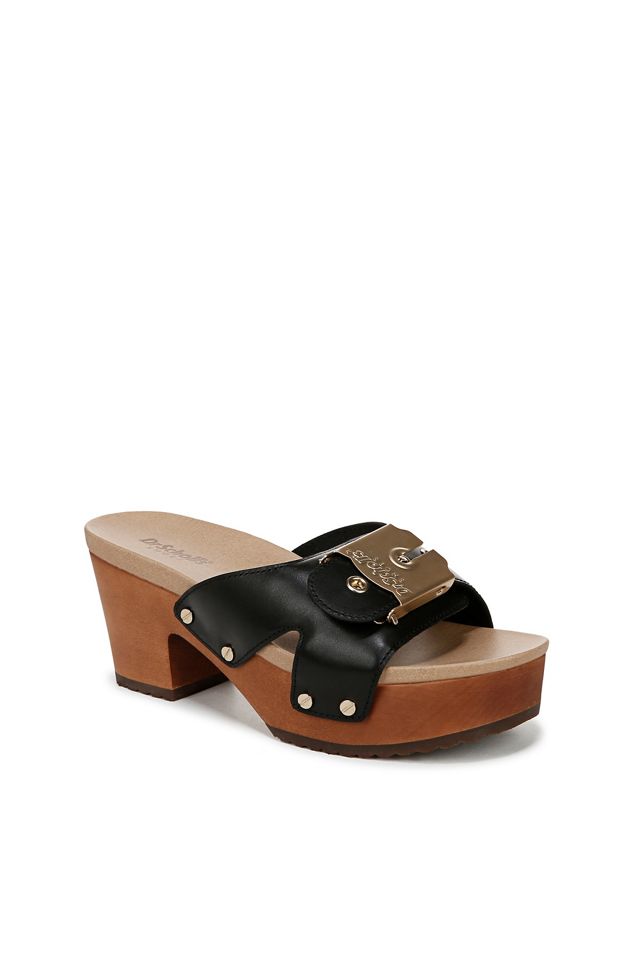Dr. Scholl's Original Max Too Wood-Bottom Platform Sandals #2