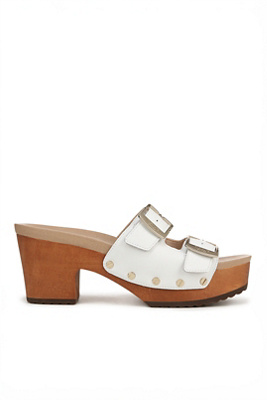 Dr. Scholl's Women's Original Vibe Slide Platform Sandals In White
