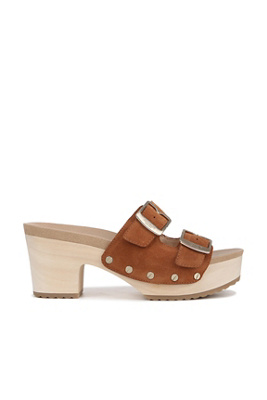 DR. SCHOLL'S ORIGINAL VIBE WOOD-BOTTOM SANDALS 