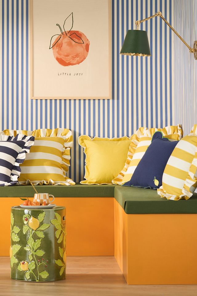 Penelope Cotton Embroidered Icon Cushion #4