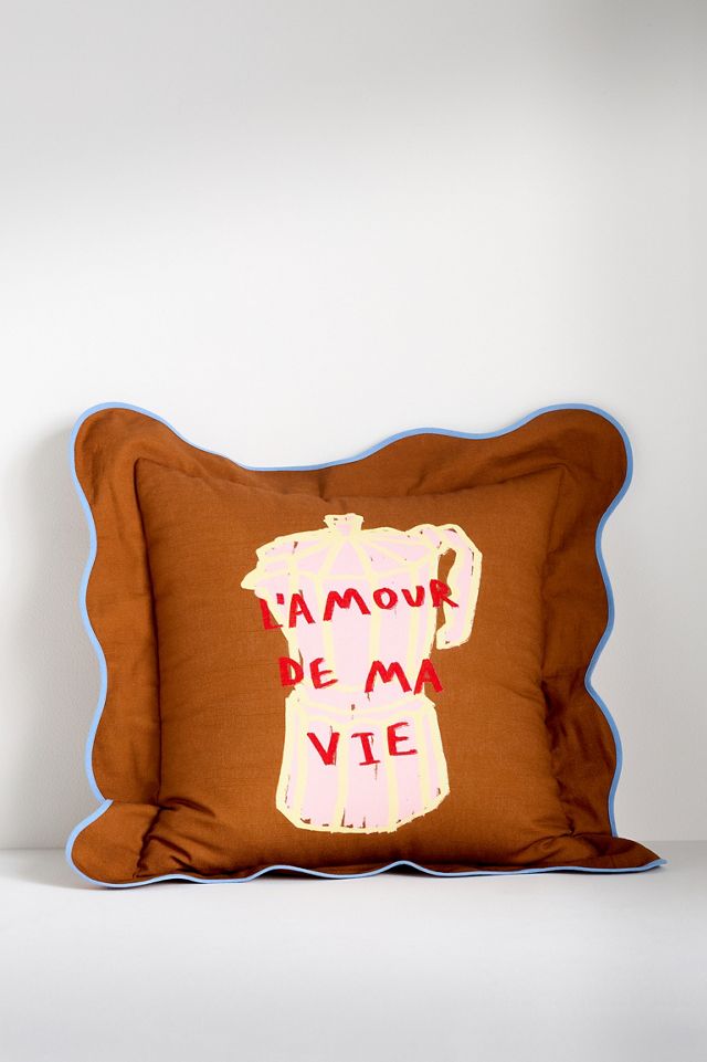 Jordan Nickson Cotton Printed Text Pillow #1