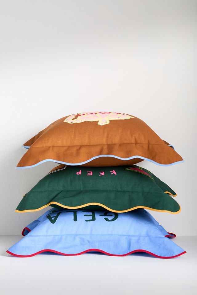 Jordan Nickson Cotton Printed Text Pillow #1