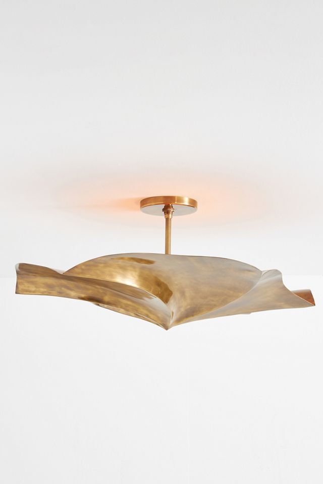 Daniella Brass Flush Mount #1