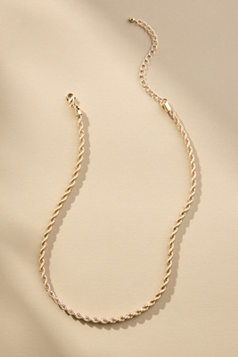 By Anthropologie Braided Chain Necklace In Gold
