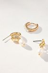 Pearl Huggie Earrings, Set of 3