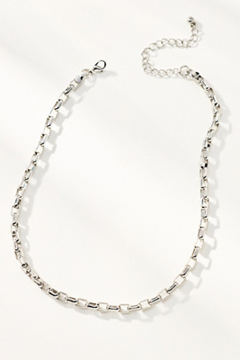 By Anthropologie Link Chain Necklace In Silver