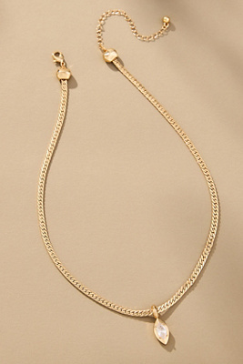 By Anthropologie Snake Chain Pendant Necklace In Gold