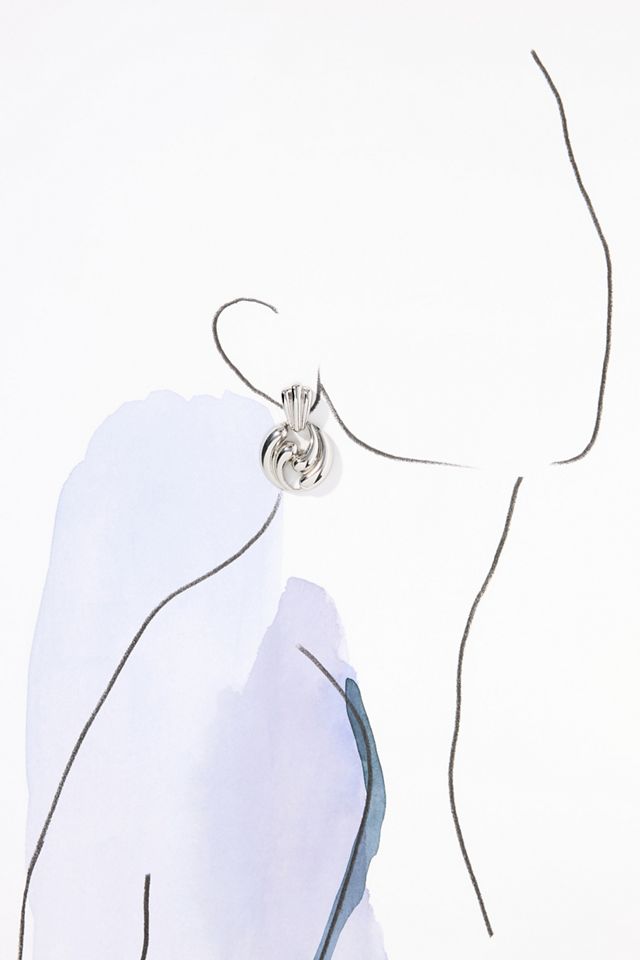 Wavy Metal Doorknock Earrings #2
