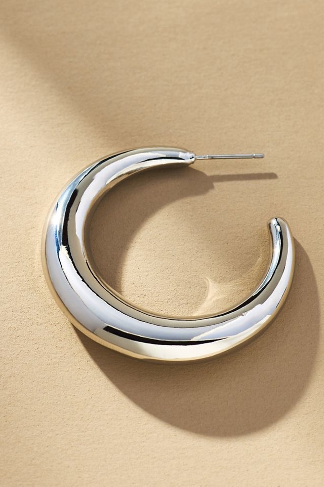 Boucles d'oreilles Cerceau Lune #1