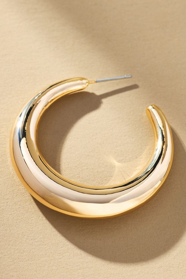 Moon Hoop Earrings #2