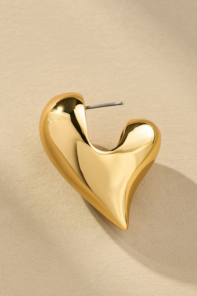 Jenny Bird Art Heart Puff Earrings #1