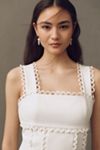 BHLDN Sleeveless Square-Neck Scallop-Trim Slim Midi Dress