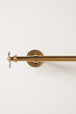 Raisa Mixed Metal Curtain Rod | AnthroHome
