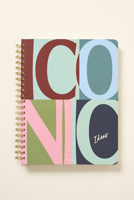 Papier Iconic Spiral Notebook In Multi