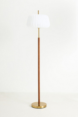 Anthropologie Ceduna Wood Accent Floor Lamp