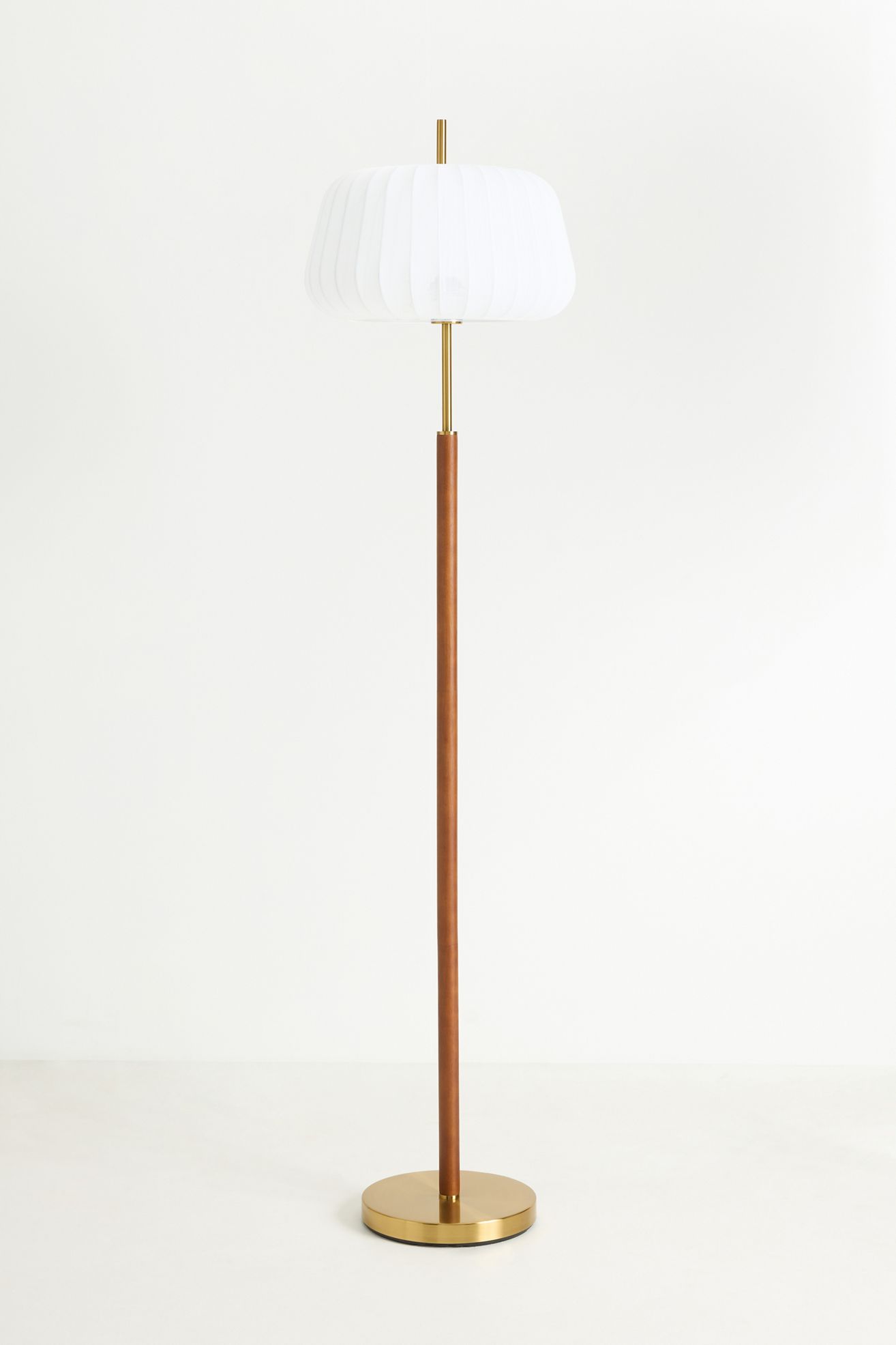 Ceduna Wood Accent Floor Lamp - Dark Brown, One Size