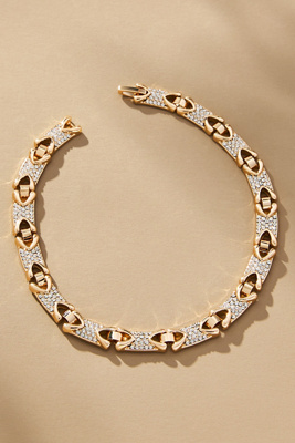 By Anthropologie Crystal Collar Necklace In Gold