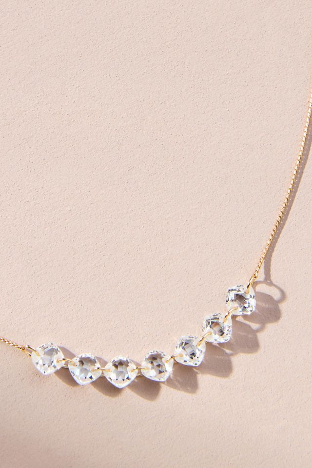 Rounded Crystals Short Necklace #1
