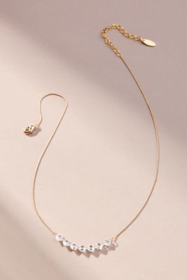 Rounded Crystals Short Necklace