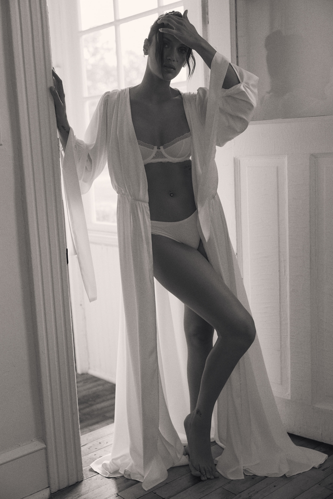 Homebodii Hermione Long-Sleeve Maxi Robe