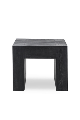 Anthropologie Bristol Reclaimed Oak Wood 24" Side Table