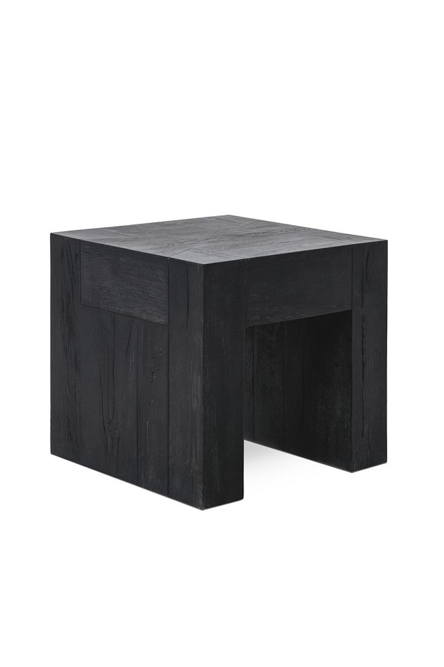 Bristol Reclaimed Oak Wood 24" Side Table #1