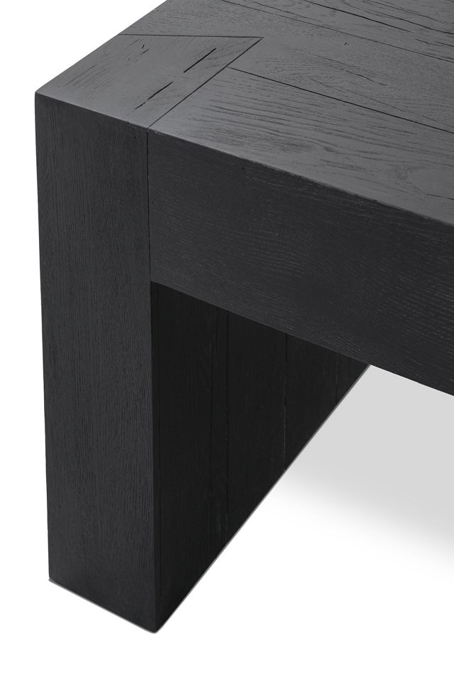 Bristol Reclaimed Oak Wood 24" Side Table #4