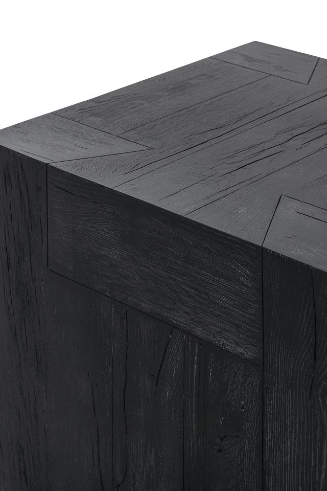 Bristol Reclaimed Oak Wood 24" Side Table #5