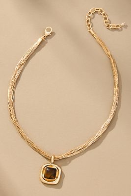 Collier Pendentif Chaîne Superposée Plaqué Or par en Brown - By Anthropologie - Modalova