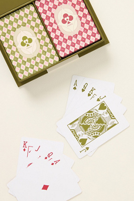 Papier x Anthropologie Playing Cards, Set of 2