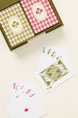 Papier x Anthropologie Playing Cards, Set of 2
