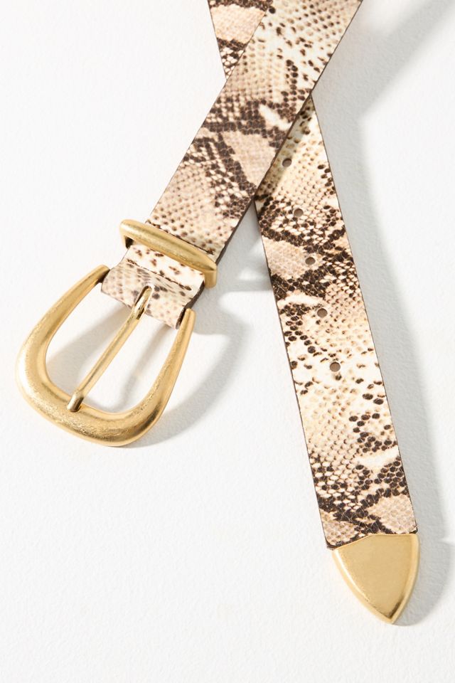 Streets Ahead Snake Print Belt #1