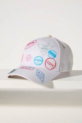 Coney Island Picnic Souvenir Baseball Cap In White